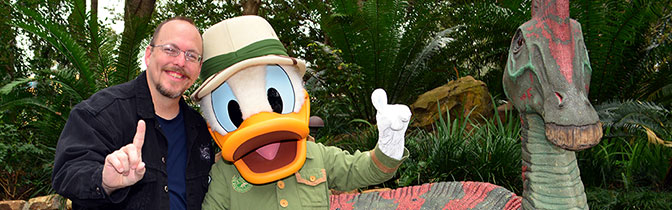 Donald Duck meet and greet at Animal Kingdom in Walt Disney World