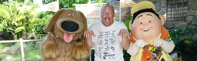Dug and Russell meet and greet at Animal Kingdom in Walt Disney World