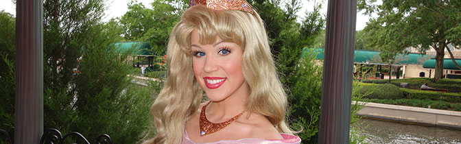 Princess Aurora Epcot meet and greet KennythePirate