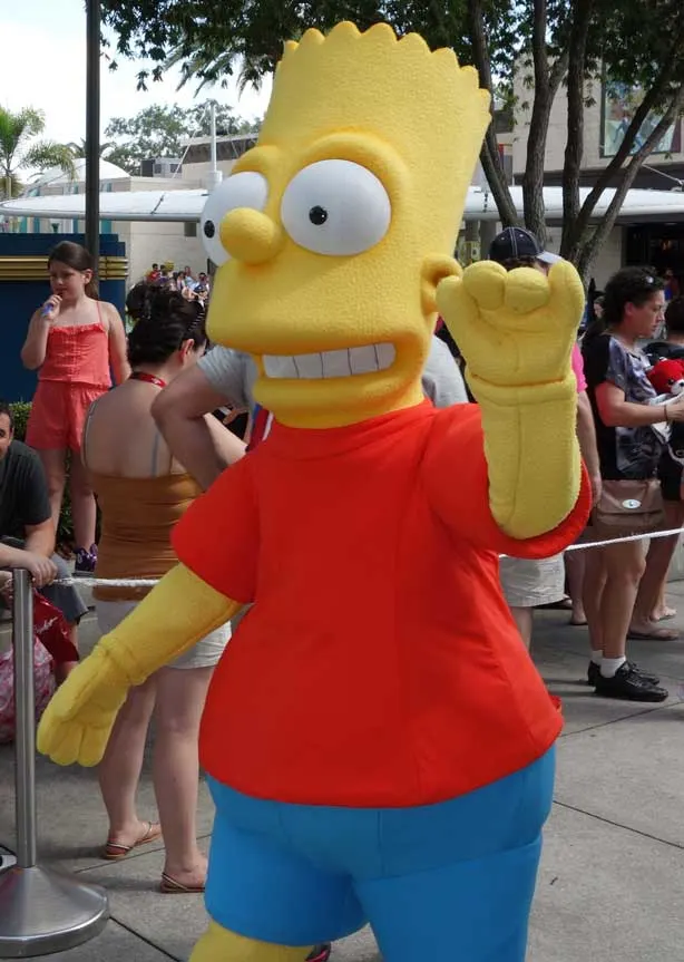 Bart Simpson Universal Studios Orlando 2012