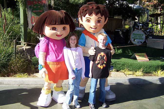 Dora and Diego Universal Studios Hollywood 2007