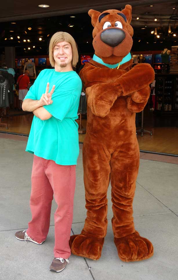 Shaggy and Scooby at Universal Studios 2012