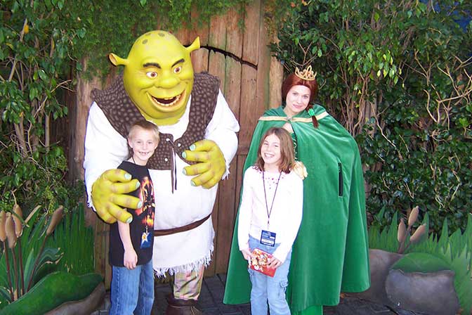 Shrek and Fiona Universal Studios Hollywood 2007