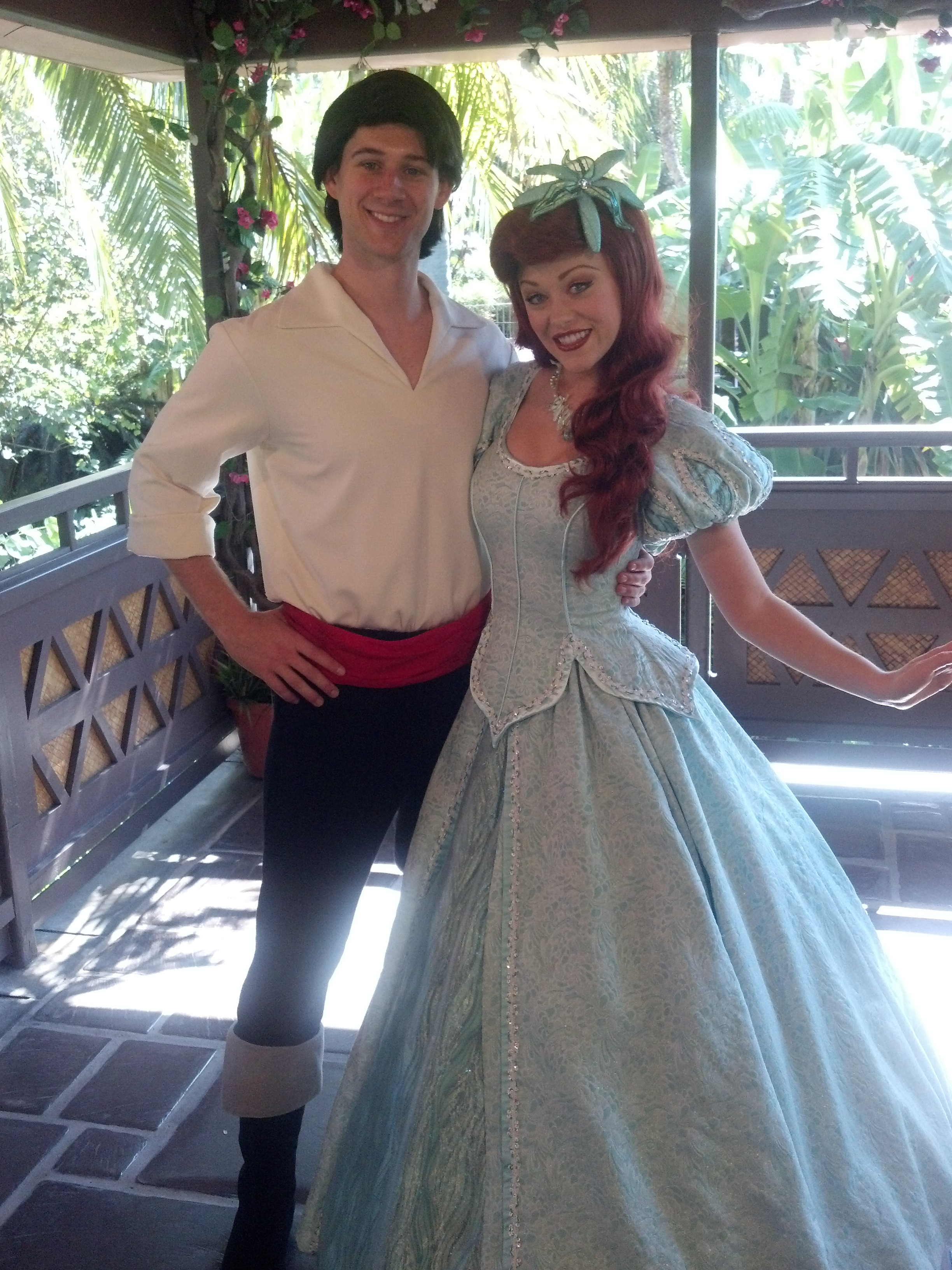 Eric with Ariel in Magic Kingdom 2012