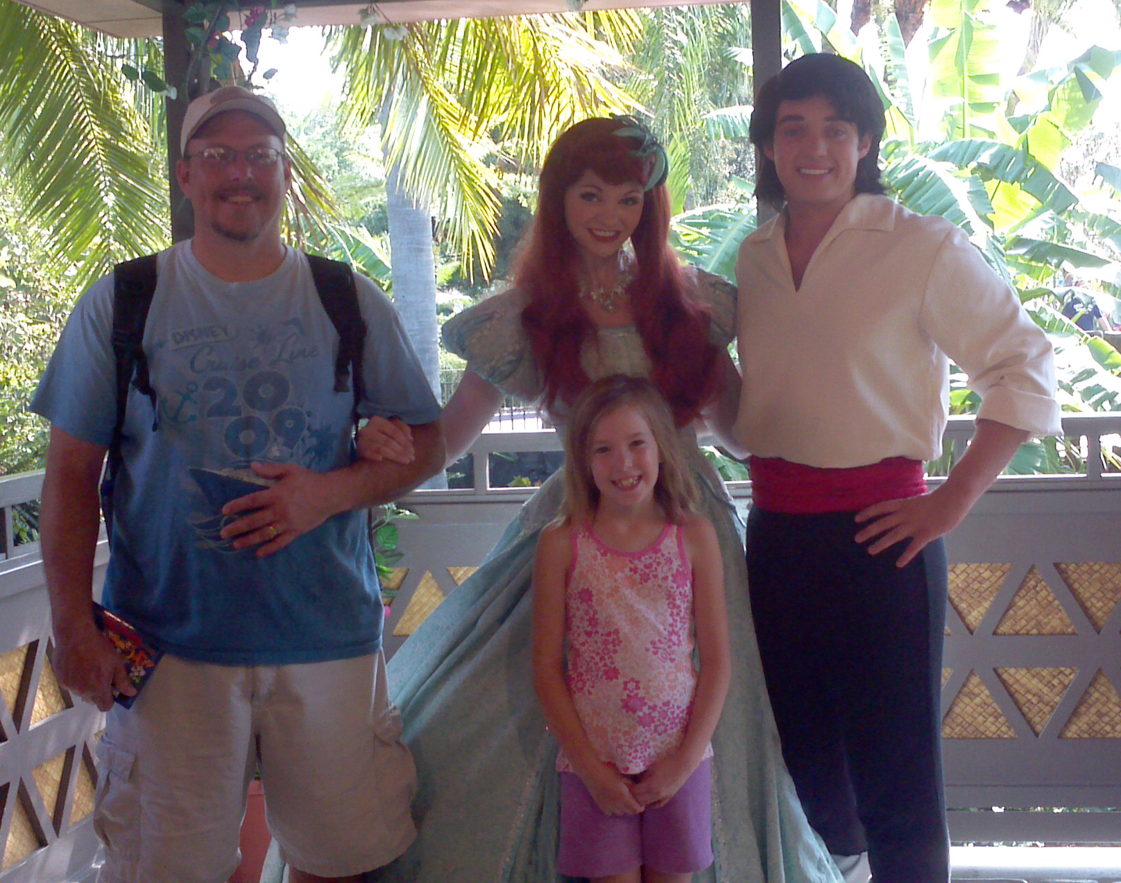 Eric with Ariel in Magic Kingdom 2012