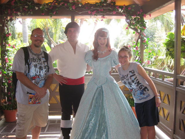 Eric with Ariel in Magic Kingdom 2011