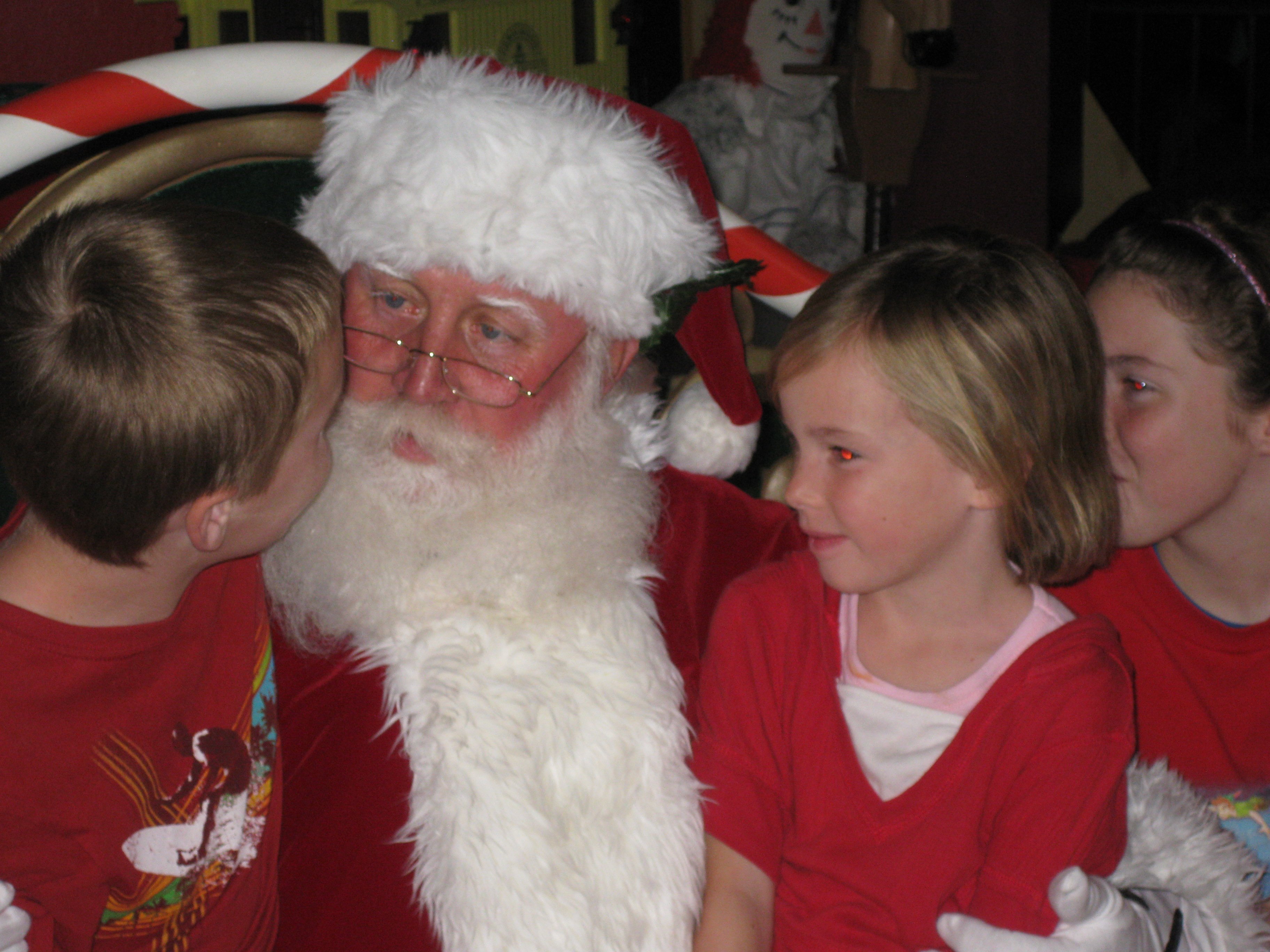 We met Santa in the Magic Kingdom December 2009