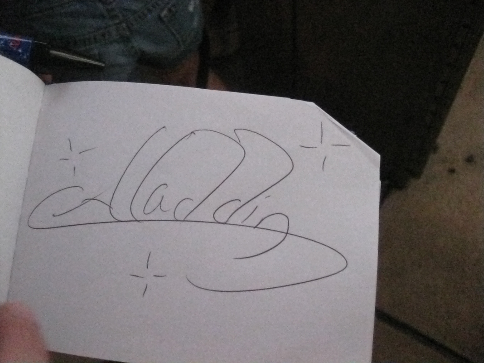 8 Aladins Autograph
