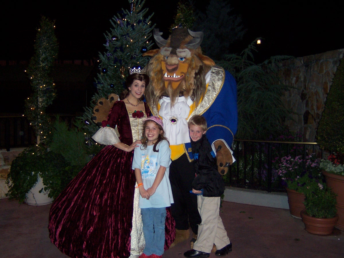 Belle and Beast at Mickey's Very Merry Christmas Party 2006