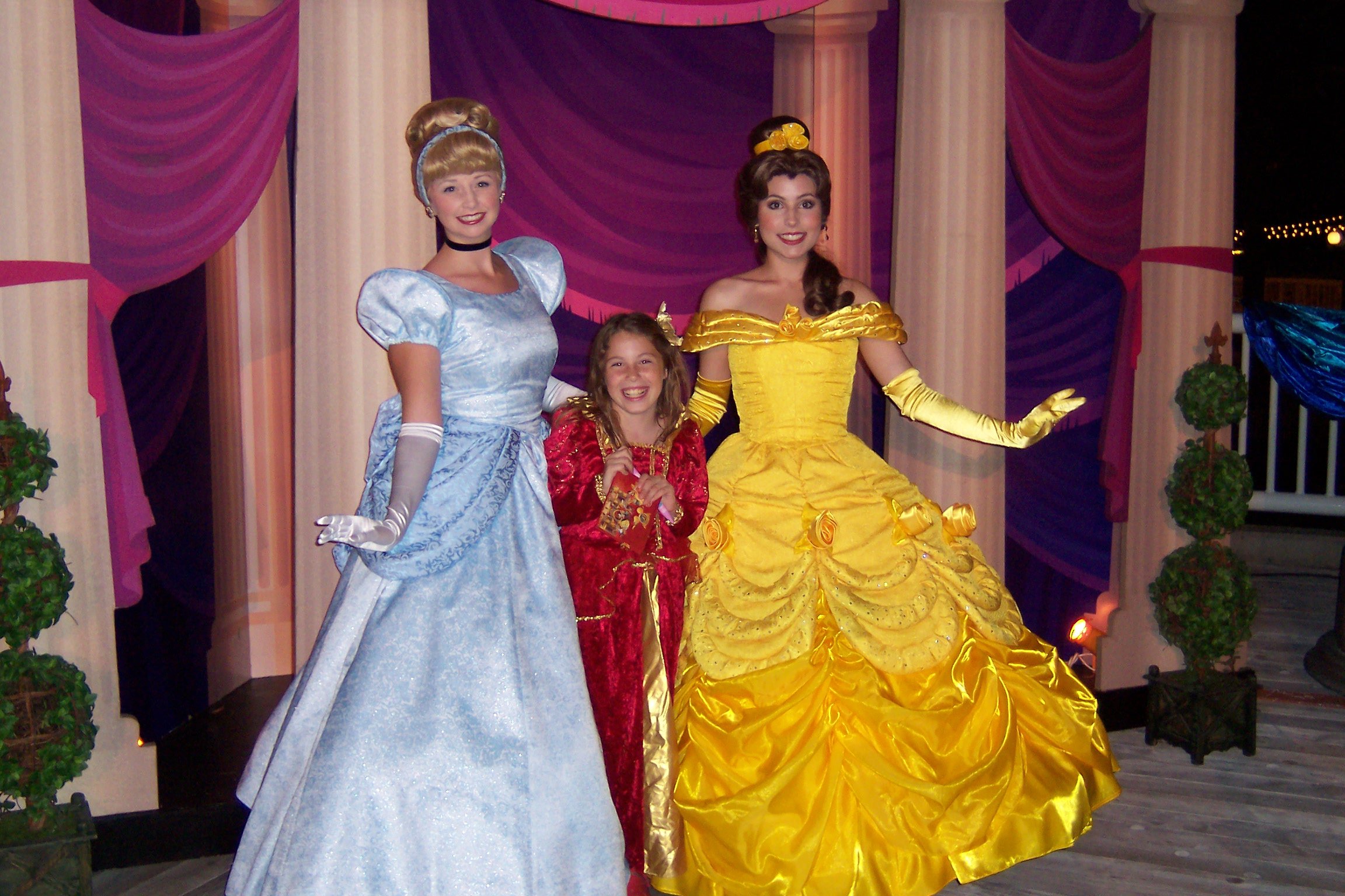 Belle and Cinderella at California Adventure 2007