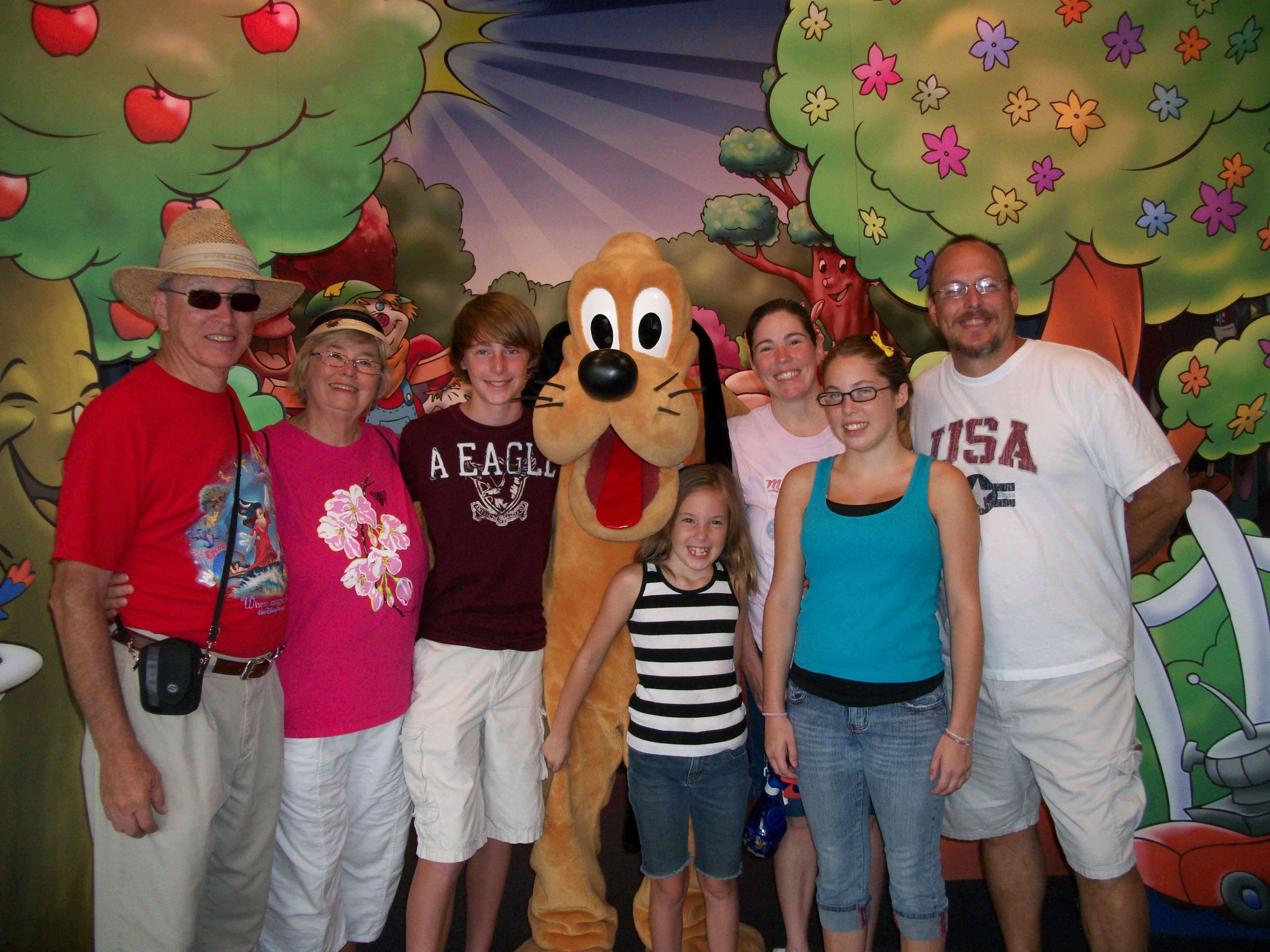 Pluto at Epcot Character Spot 2012