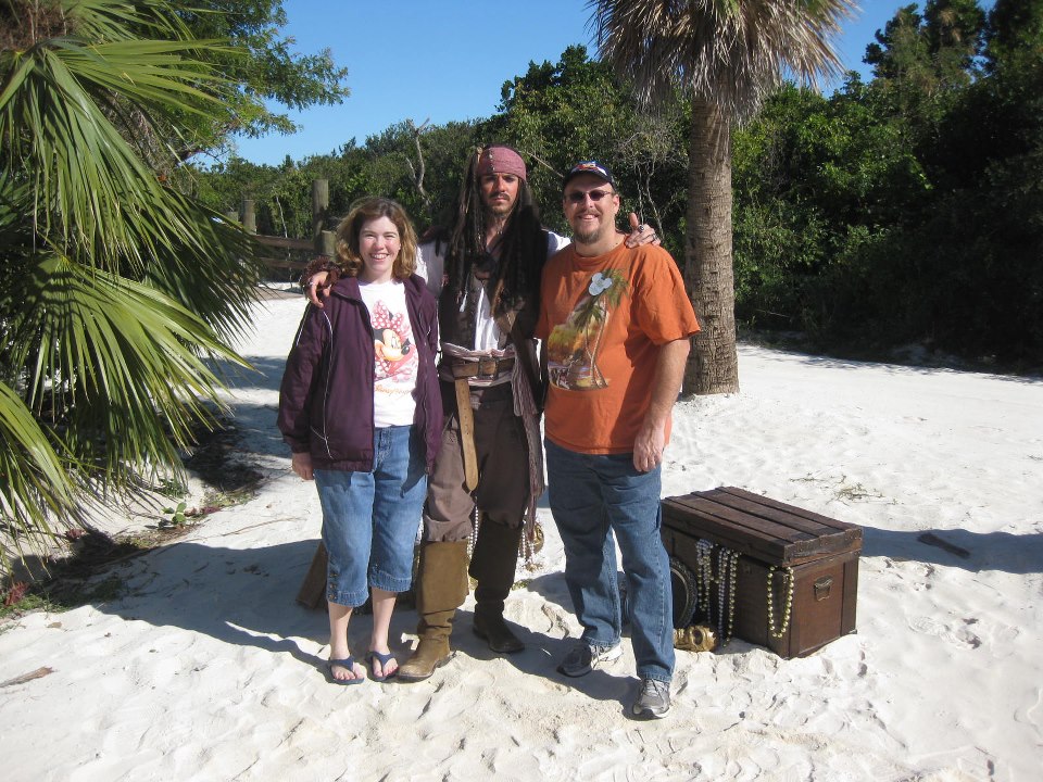 Jack Sparrow on Castaway Cay 2011