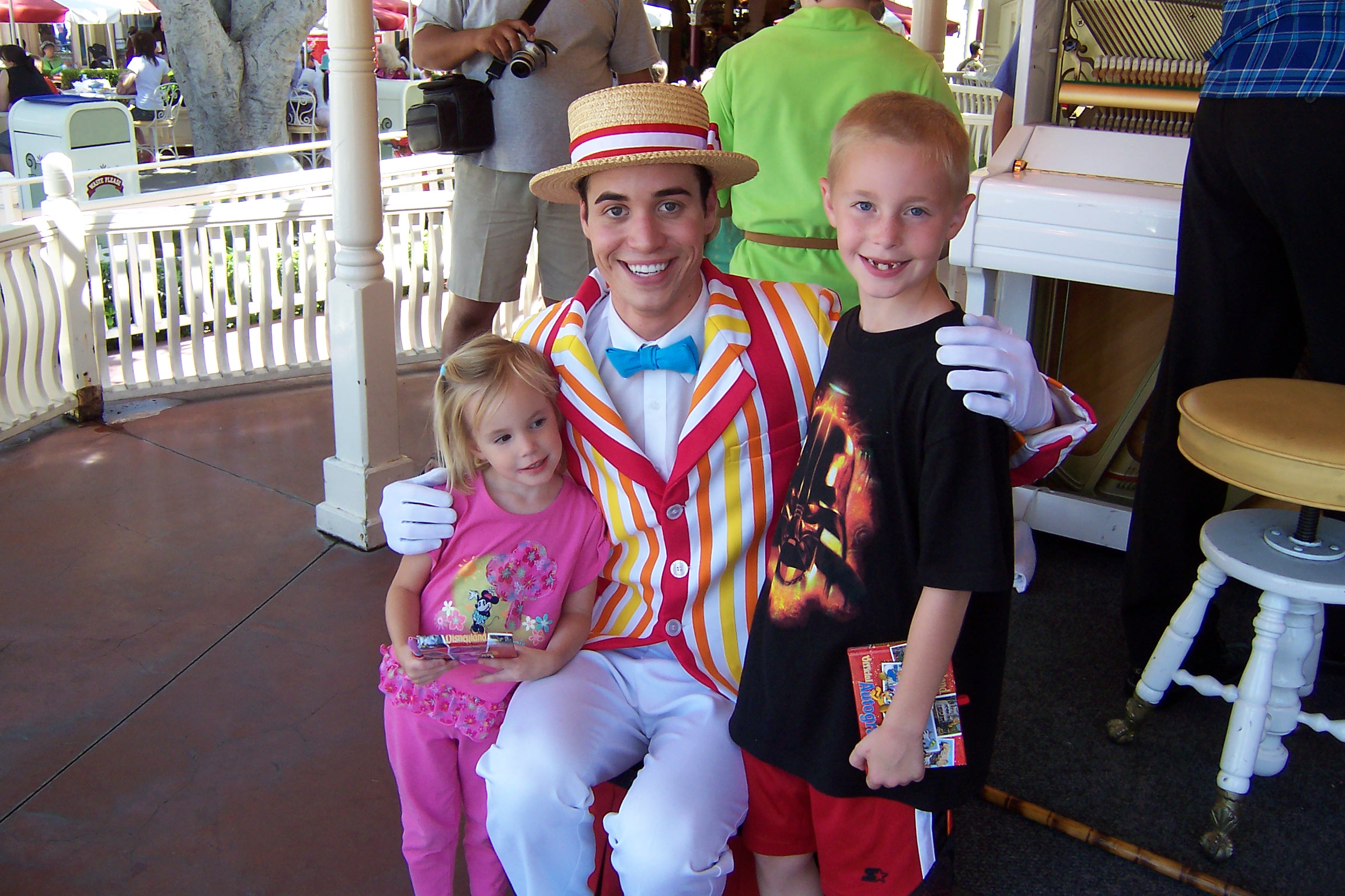 Bert in Disneyland 2007.  He played musical chairs with the kids.