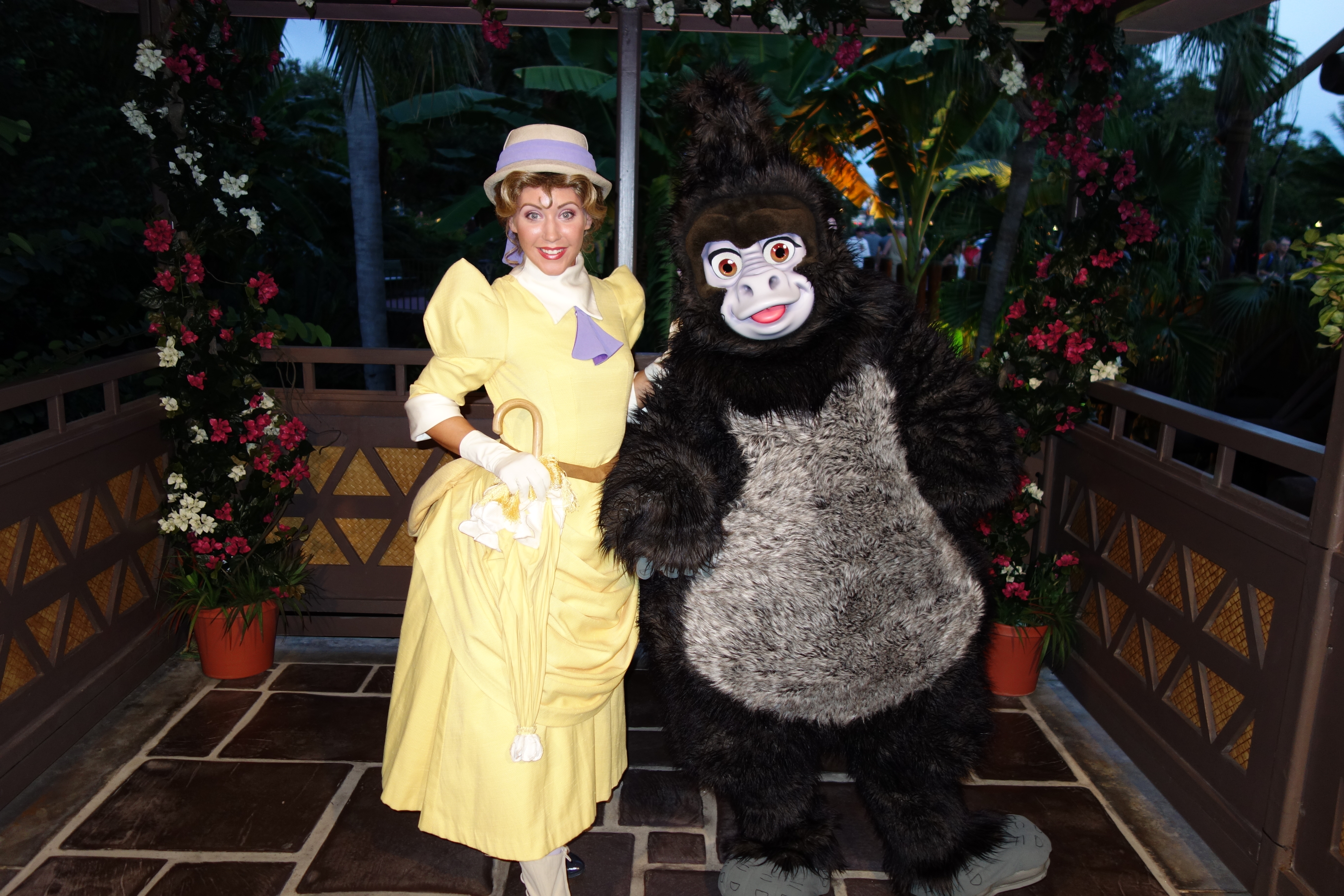 Terk with Jane at Mickey's Not So Scary Halloween Party 2012