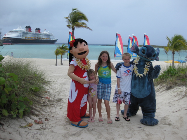 Lilo and Stitch at Castaway Cay 2009