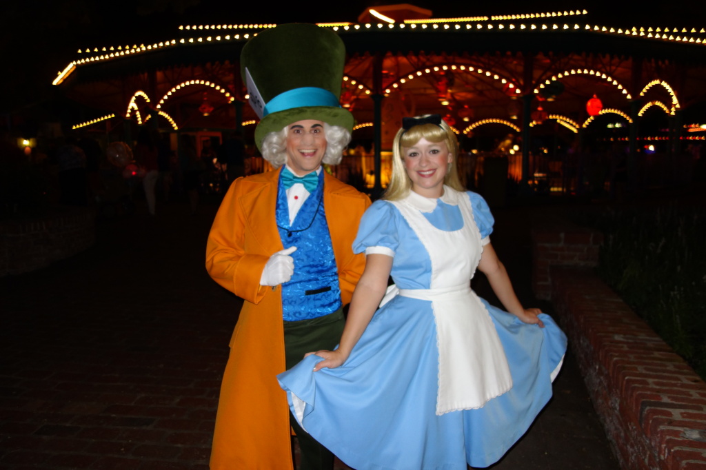 Mad Hatter and Alice at Mickey's Not So Scary Halloween Party 2012