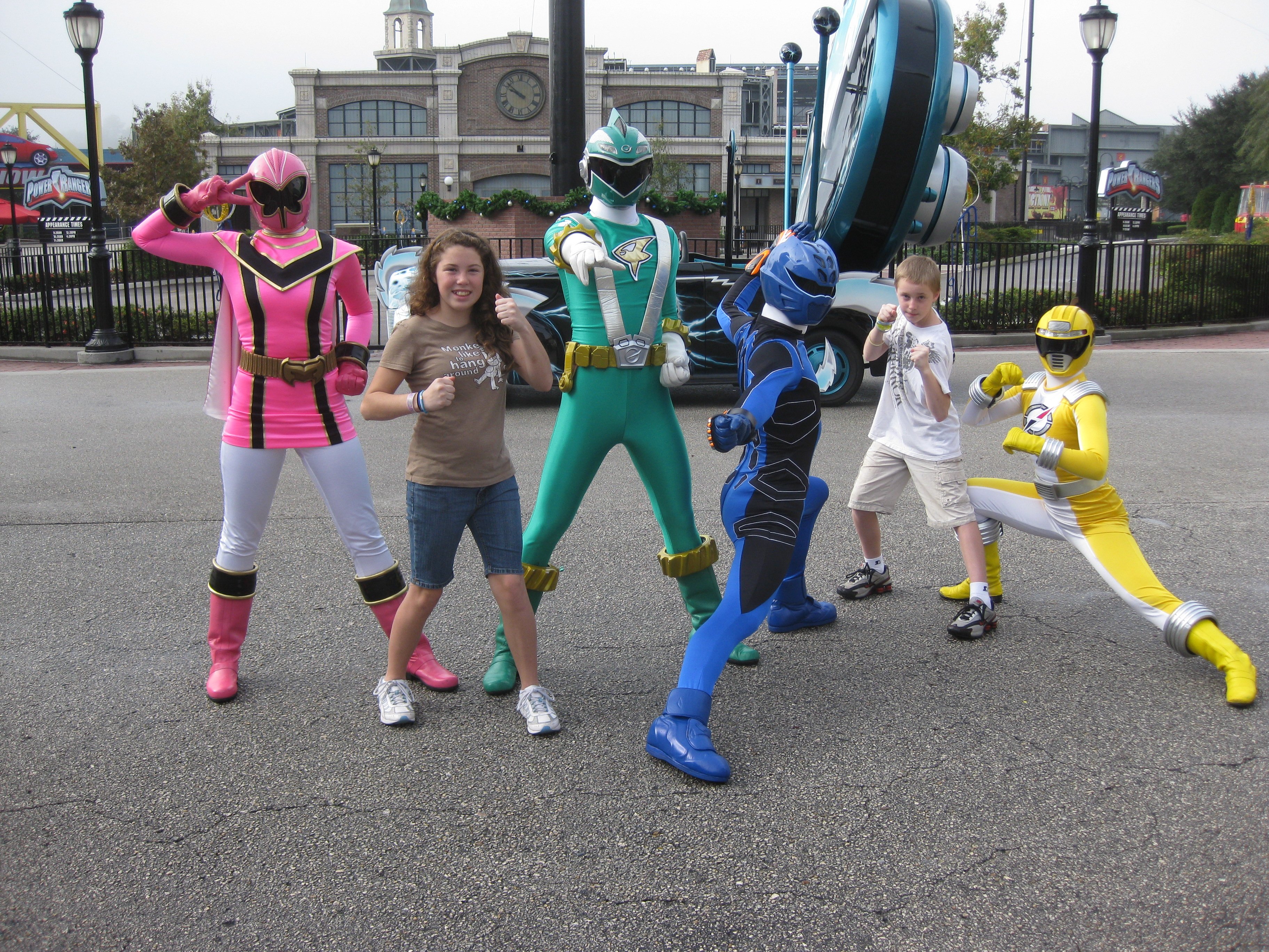 The Power Rangers were my older two children's favorite meet in WDW.  They loved doing the karate style posing with the Rangers before they were retired.  This photo was taken in 2009.