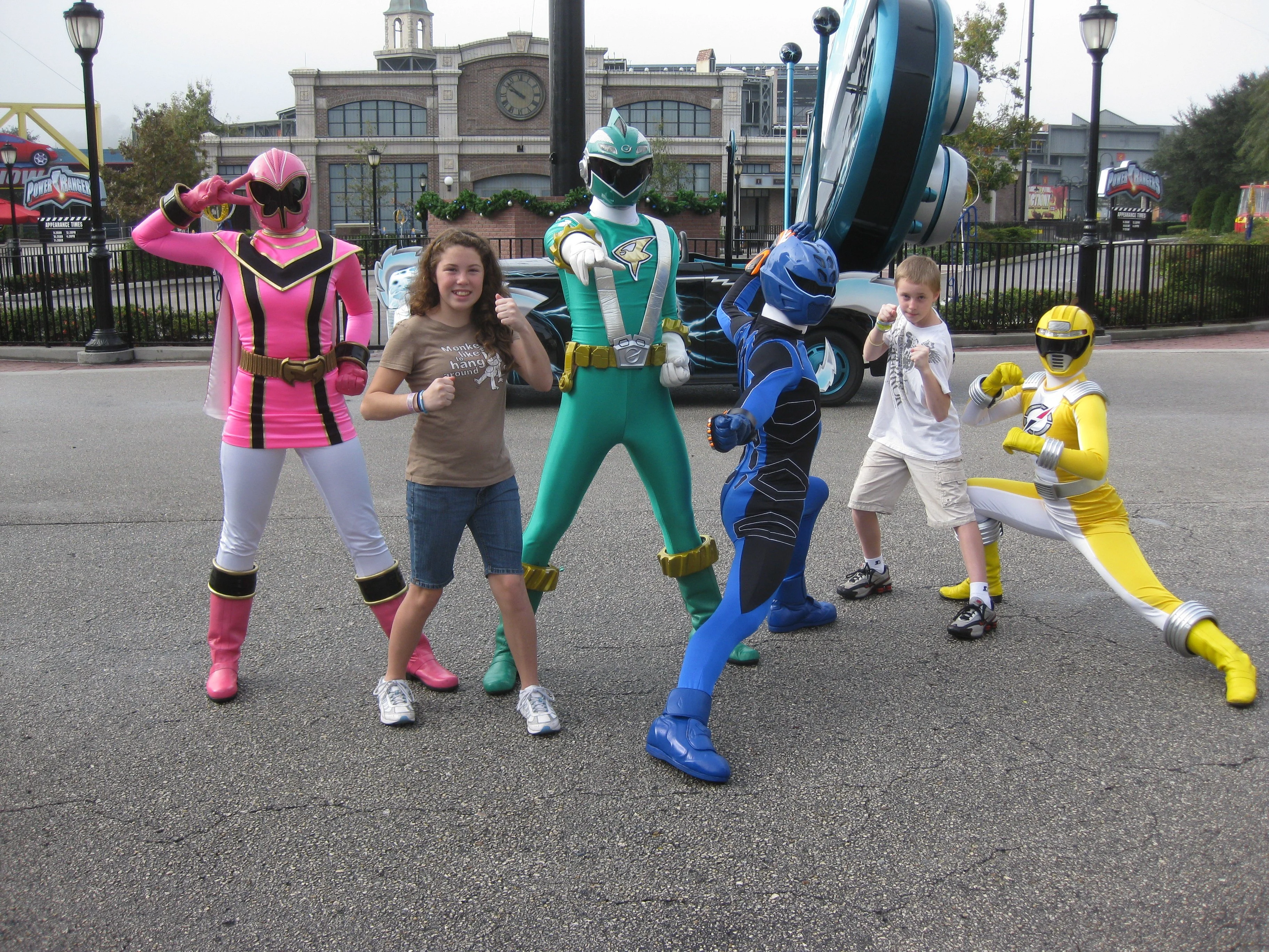 The Power Rangers were my older two children's favorite meet in WDW.  They loved doing the karate style posing with the Rangers before they were retired.  This photo was taken in 2009.