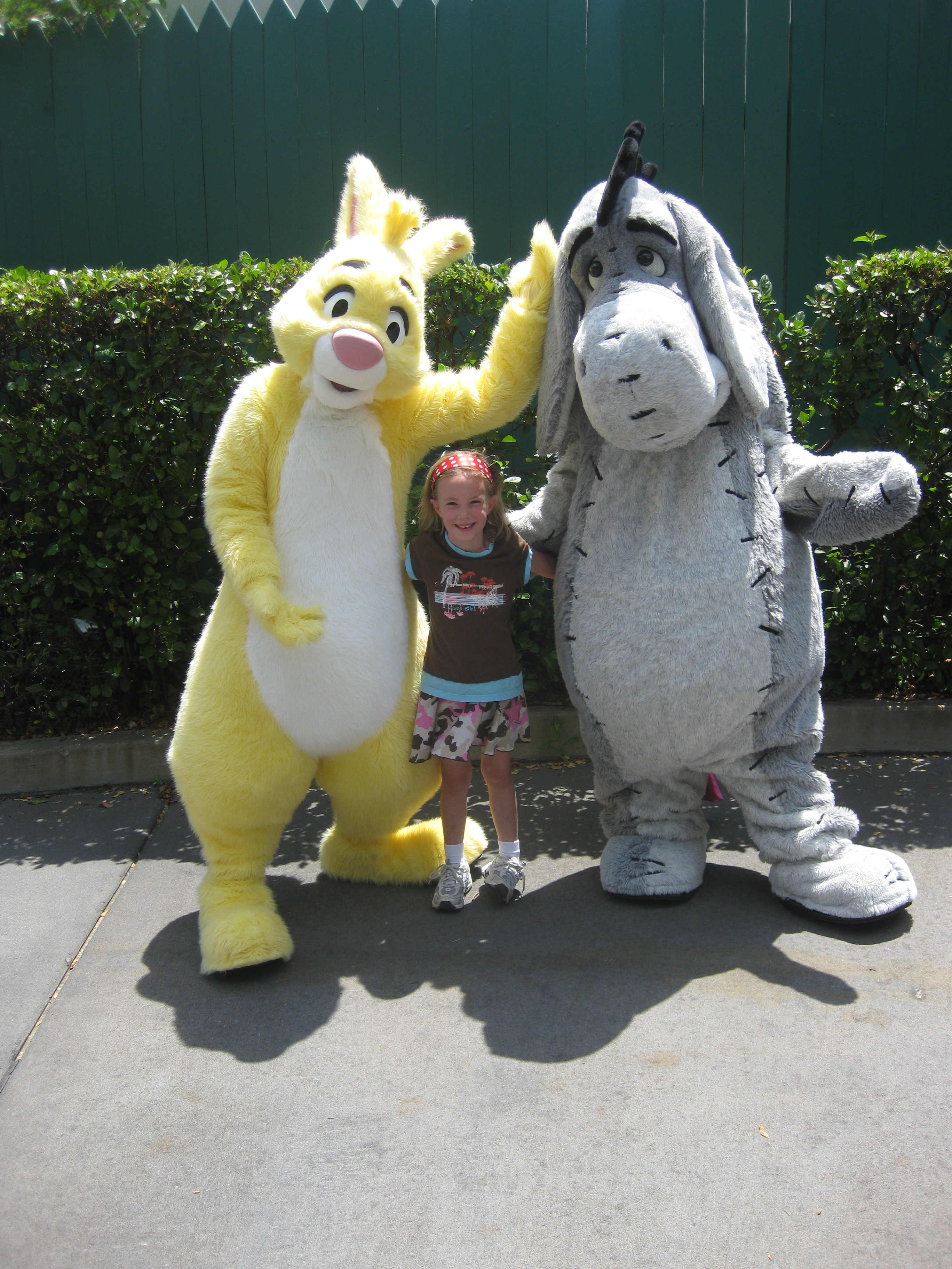 We met Yellow Rabbit from Winnie the Pooh back in 2010 at the old Tear Drop training location.  Haven't seen him since.