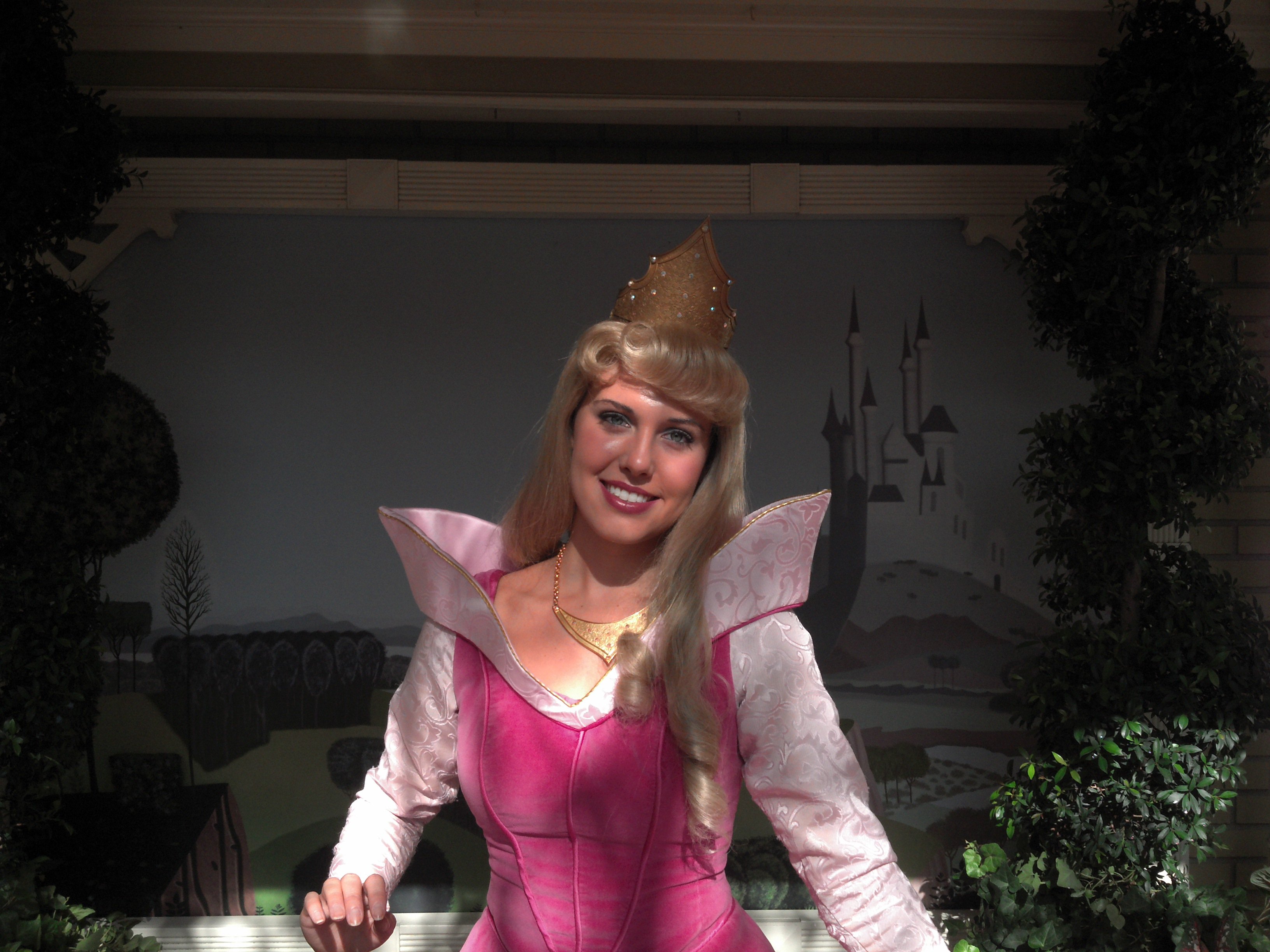 Aurora (Sleeping Beauty)  at City Hall in Magic Kingdom 2012