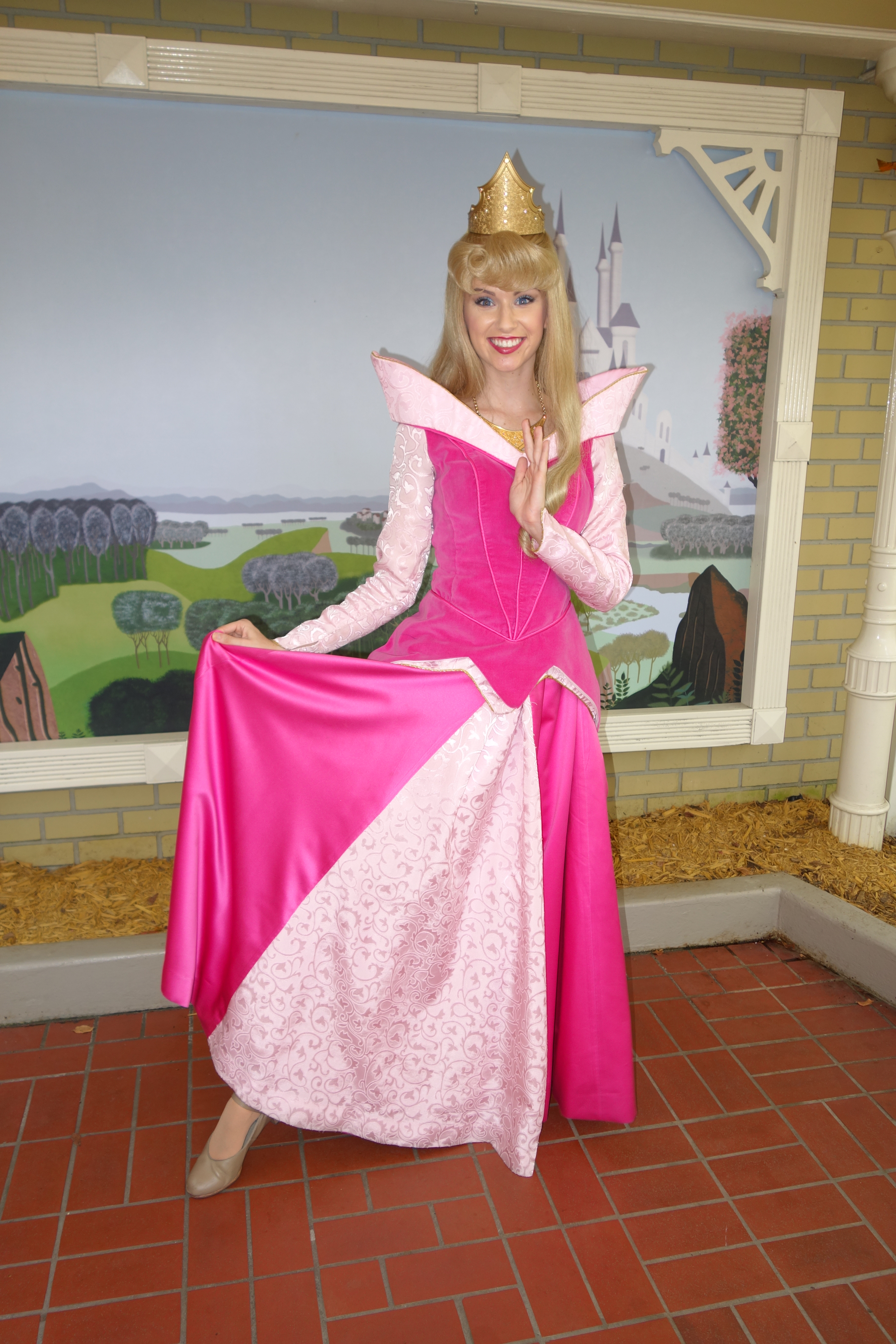 Aurora (Sleeping Beauty)  at City Hall in Magic Kingdom 2012