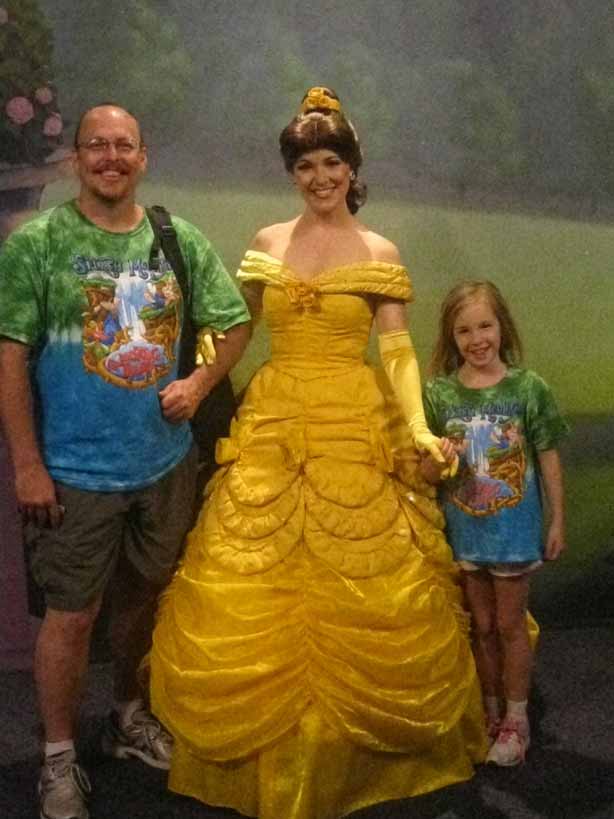 Belle at Town Square Theater in Magic Kingdom 2012