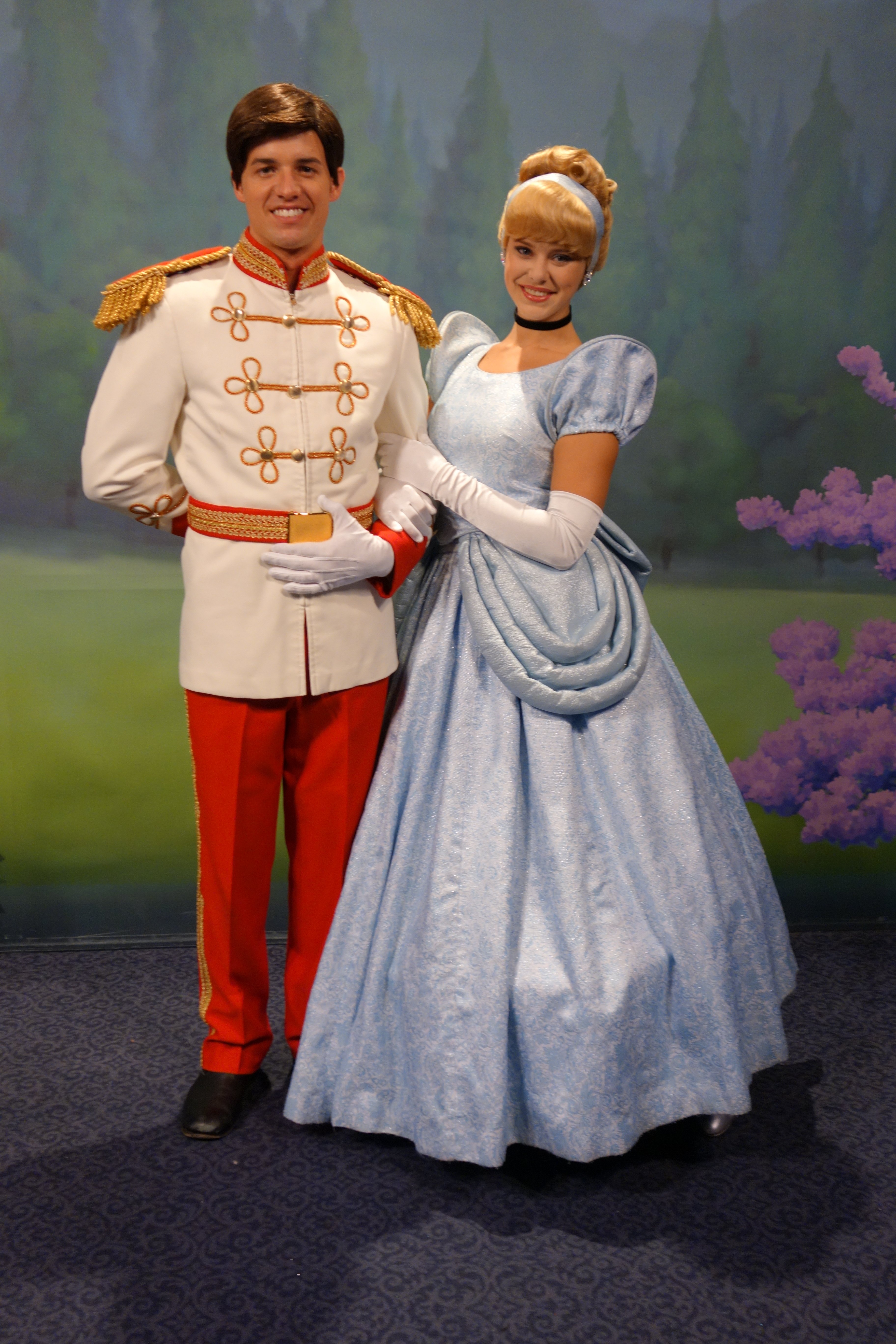 Cinderella and Prince Charming at Town Square Theater in Magic Kingdom 2012  Halloween Party