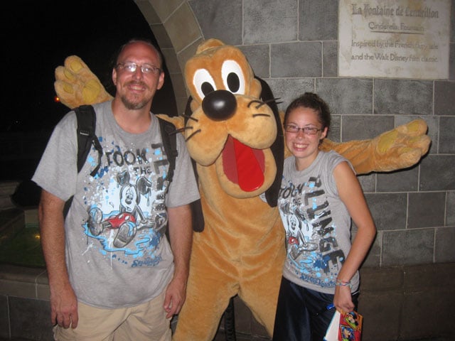 Pluto at Magic Kingdom 2010