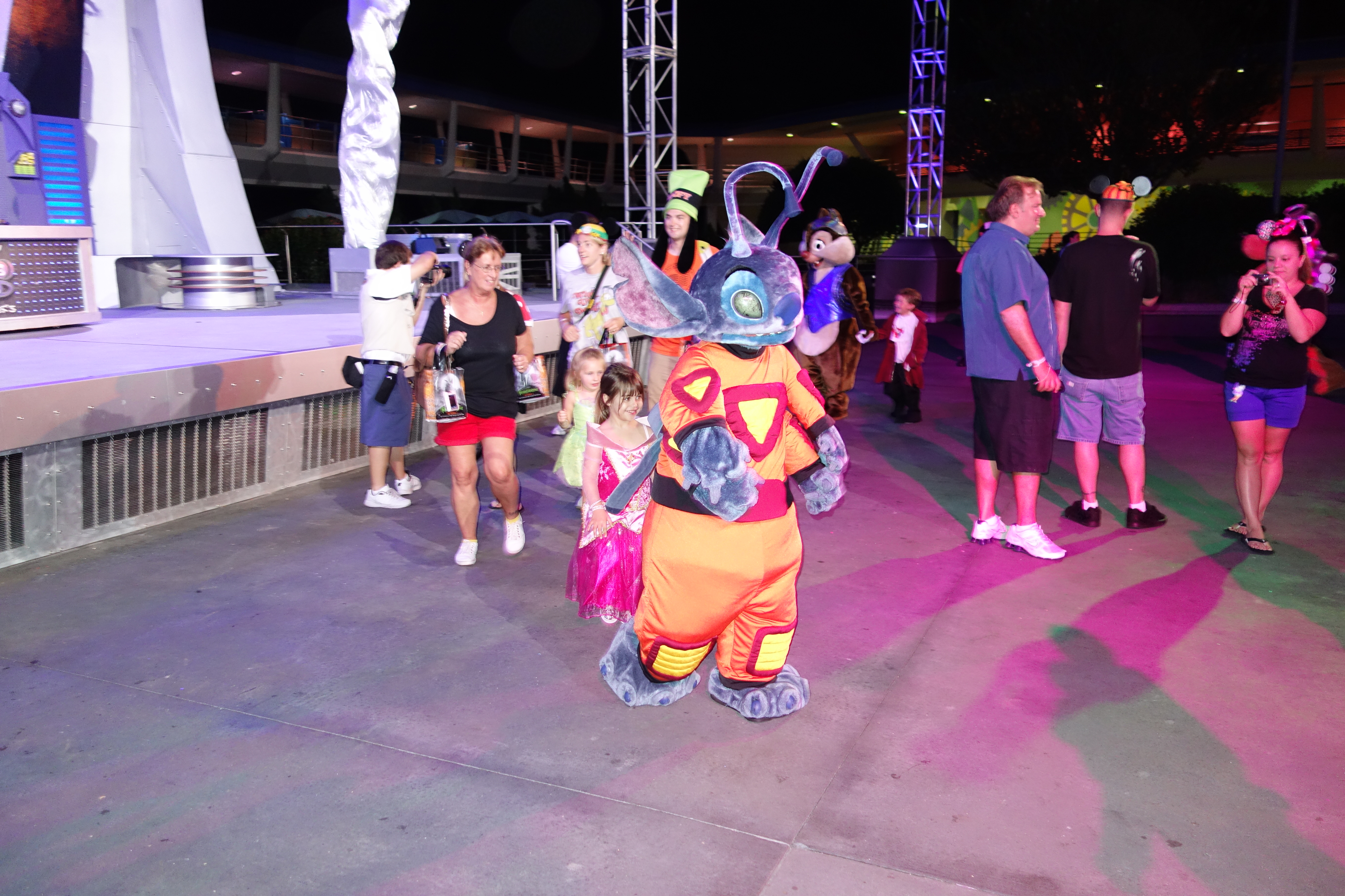 Stitch at Mickey's Not So Scary Halloween Party 2012