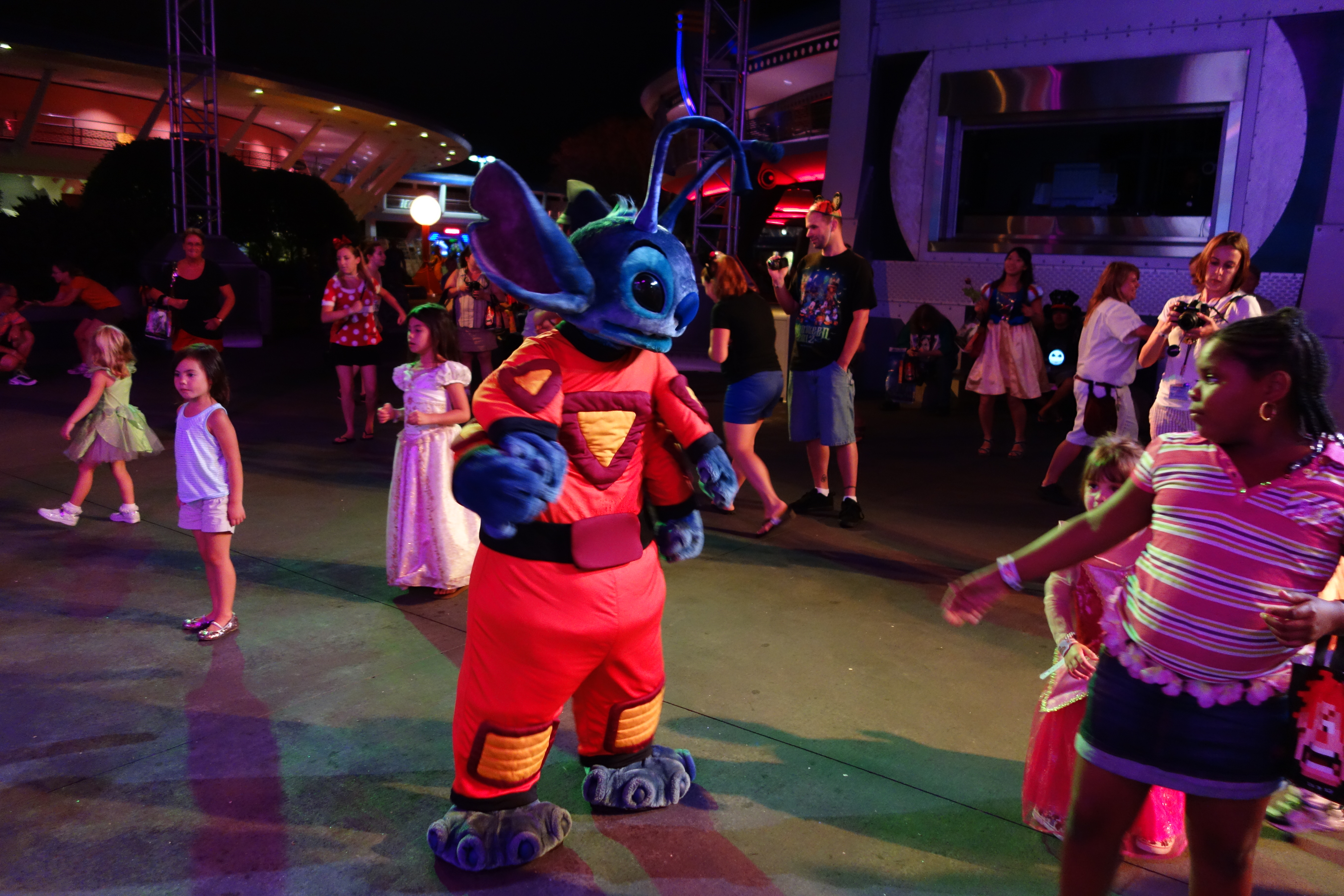 Stitch at Mickey's Not So Scary Halloween Party 2012