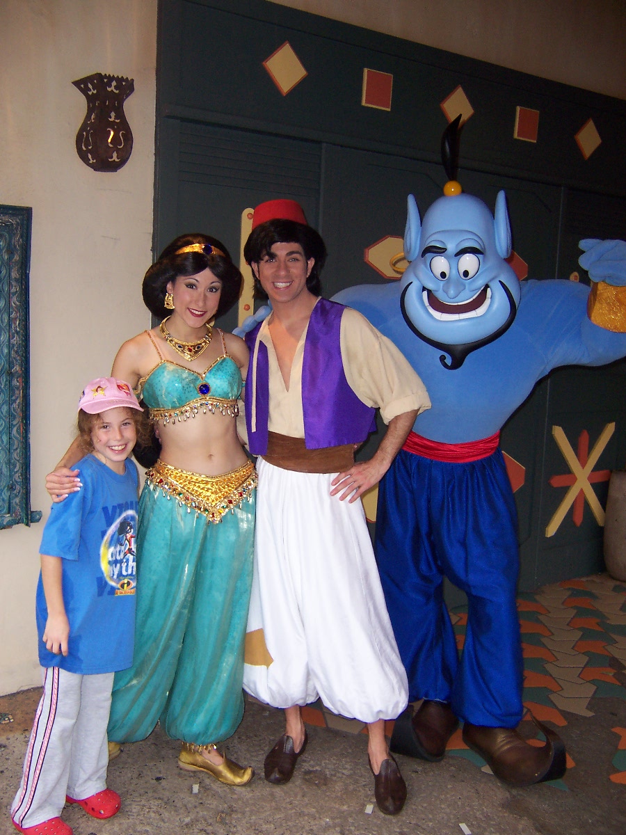 Aladdin Genie and Jasmine - Magic Kingdom 2006