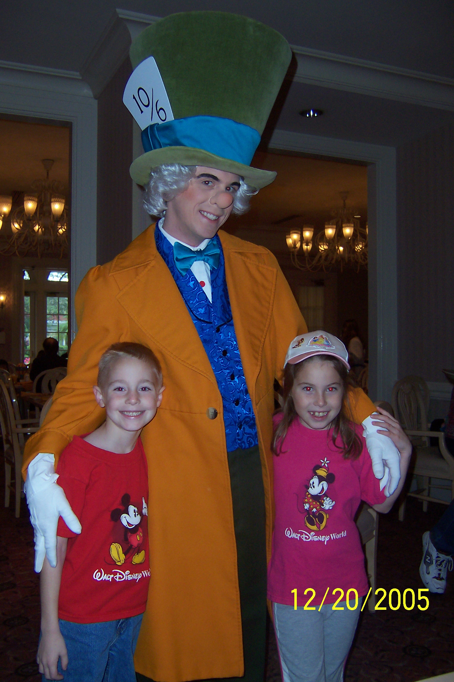 Mad Hatter at 1900 Park Fare in the Grand Floridian 2005