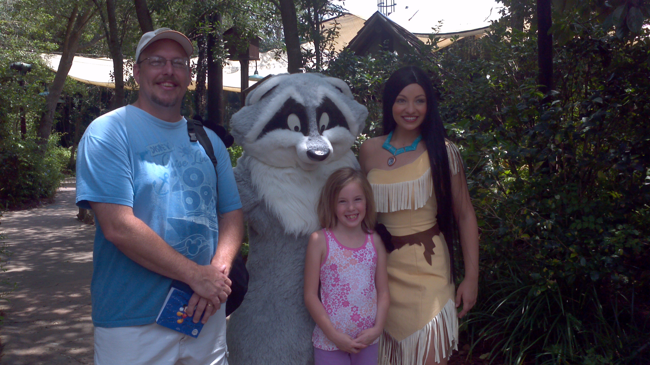 Pocahontas with Meeko April 2012 Camp Minnie Mickey