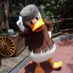 Donald Duck as Davy Crockett in Magic Kingdom in 2012