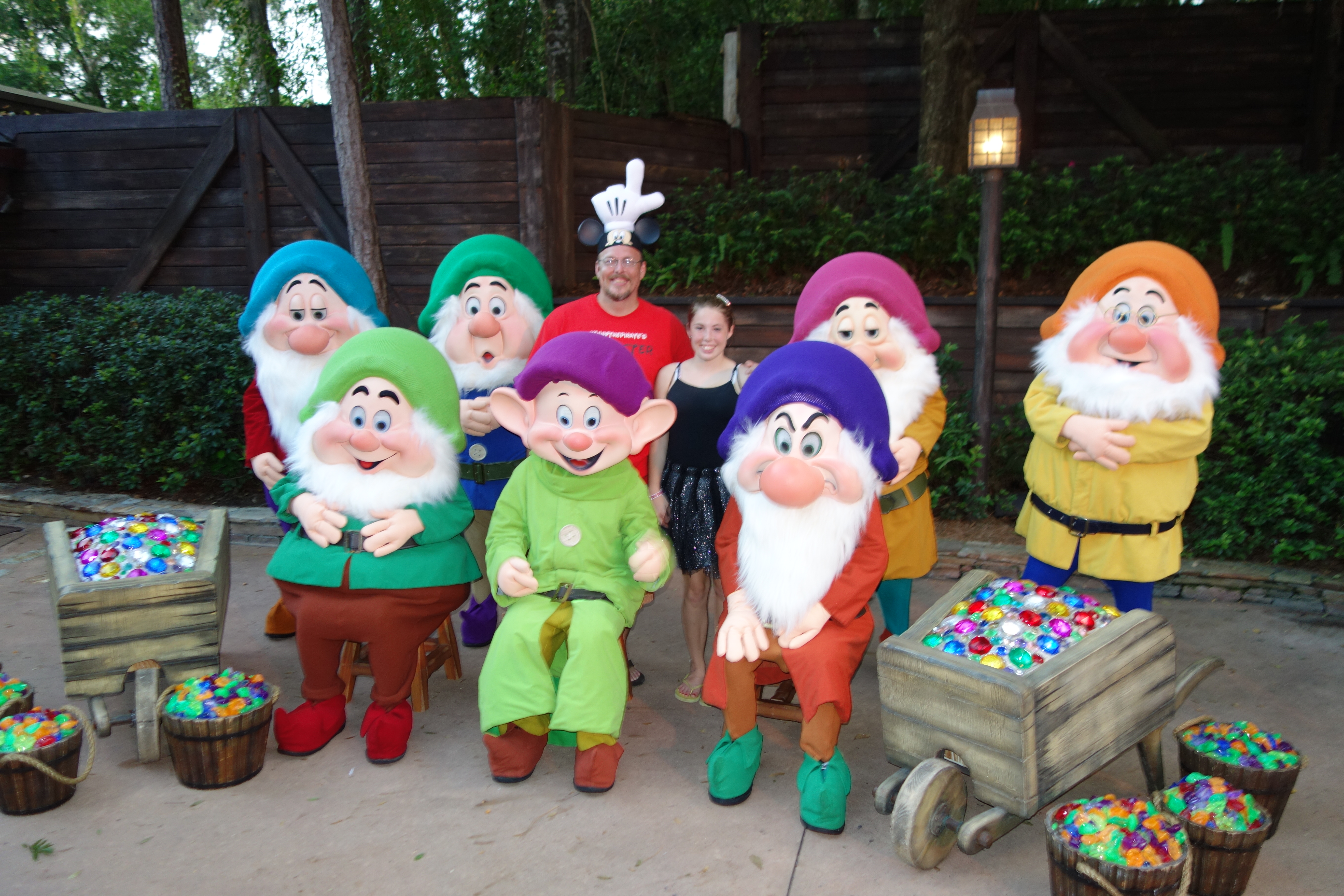 The Seven Dwarves at Mickey's Not So Scary Halloween Party 2012