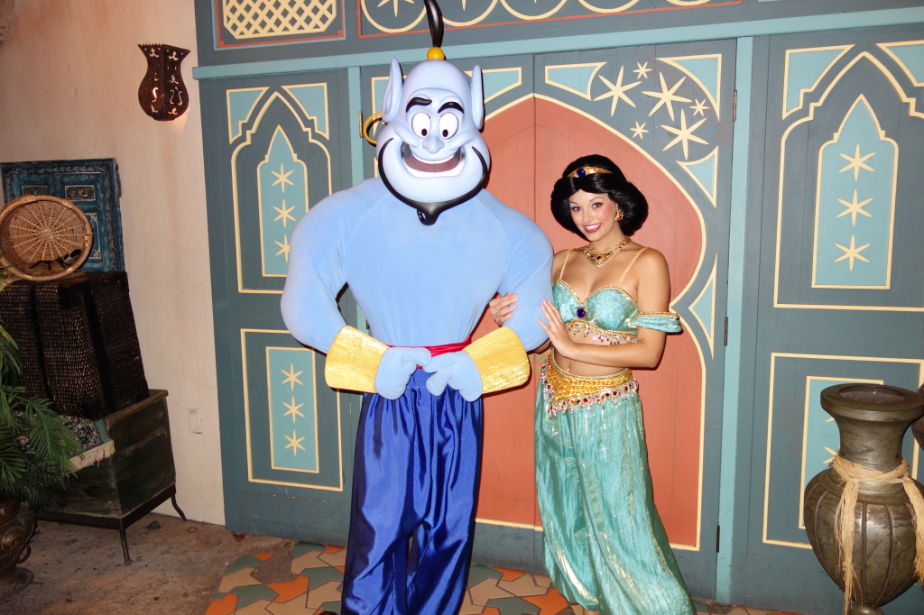 Genie and Jasmine at Mickey's Not So Scary Halloween Party - September 2012