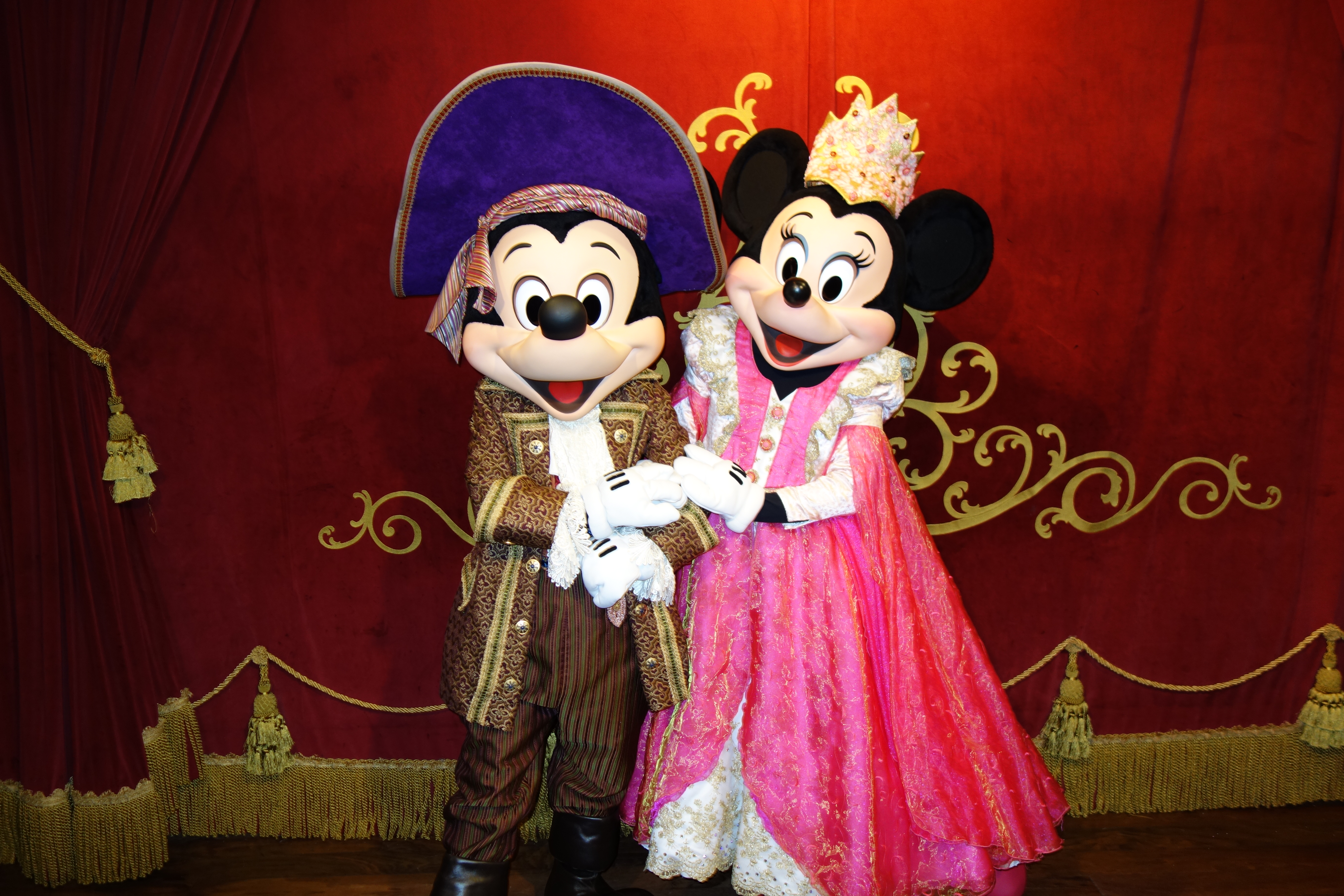 Mickey as Pirate and Minnie as Princess at Mickey's Not So Scary Halloween Party - September 2012