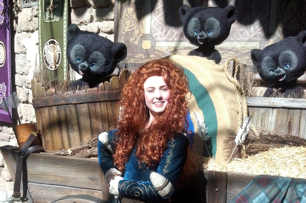 Merida at Magic Kingdom in Disney World 2012