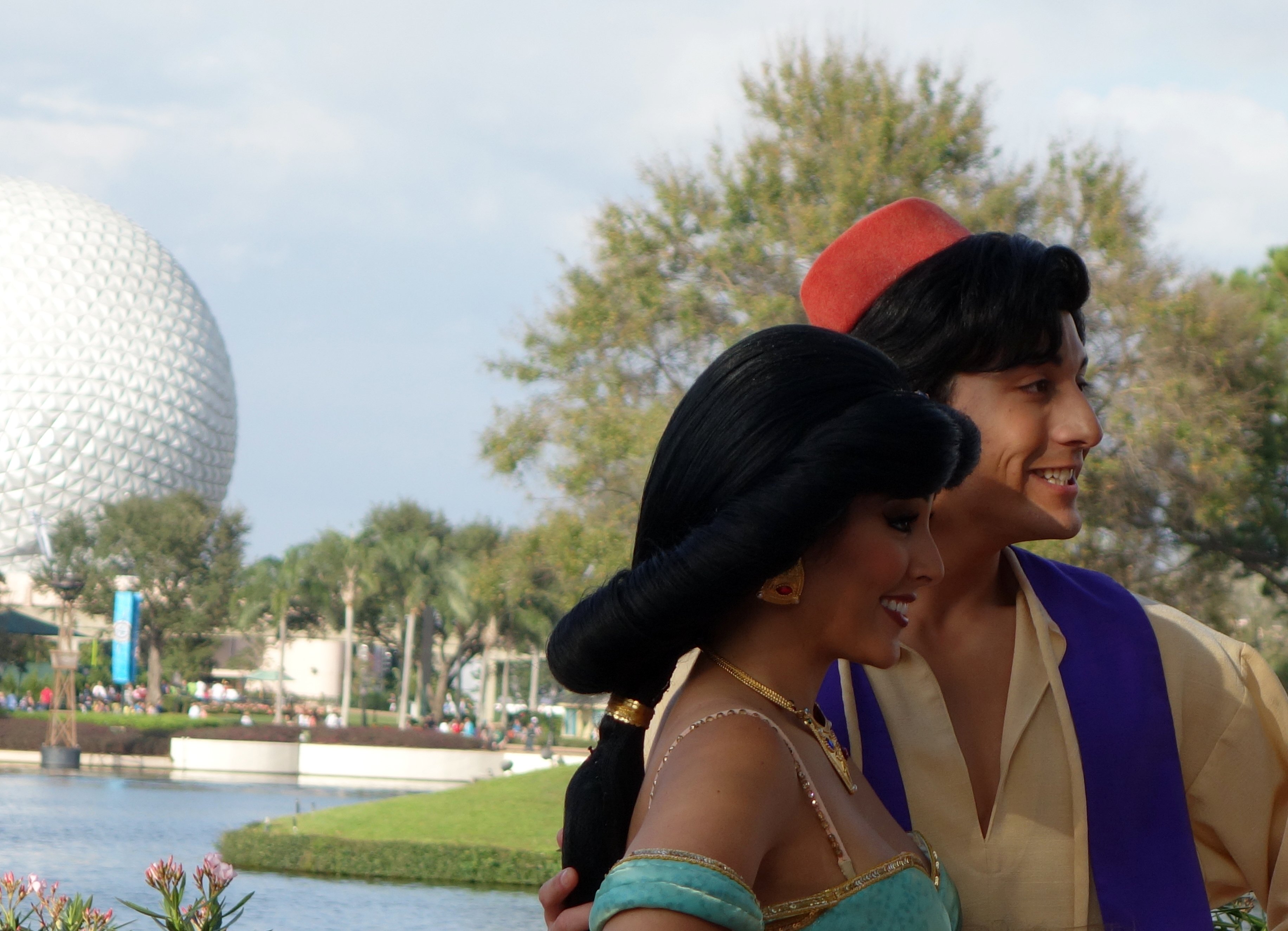 Aladdin and Jasmine Profile EPCOT 2013