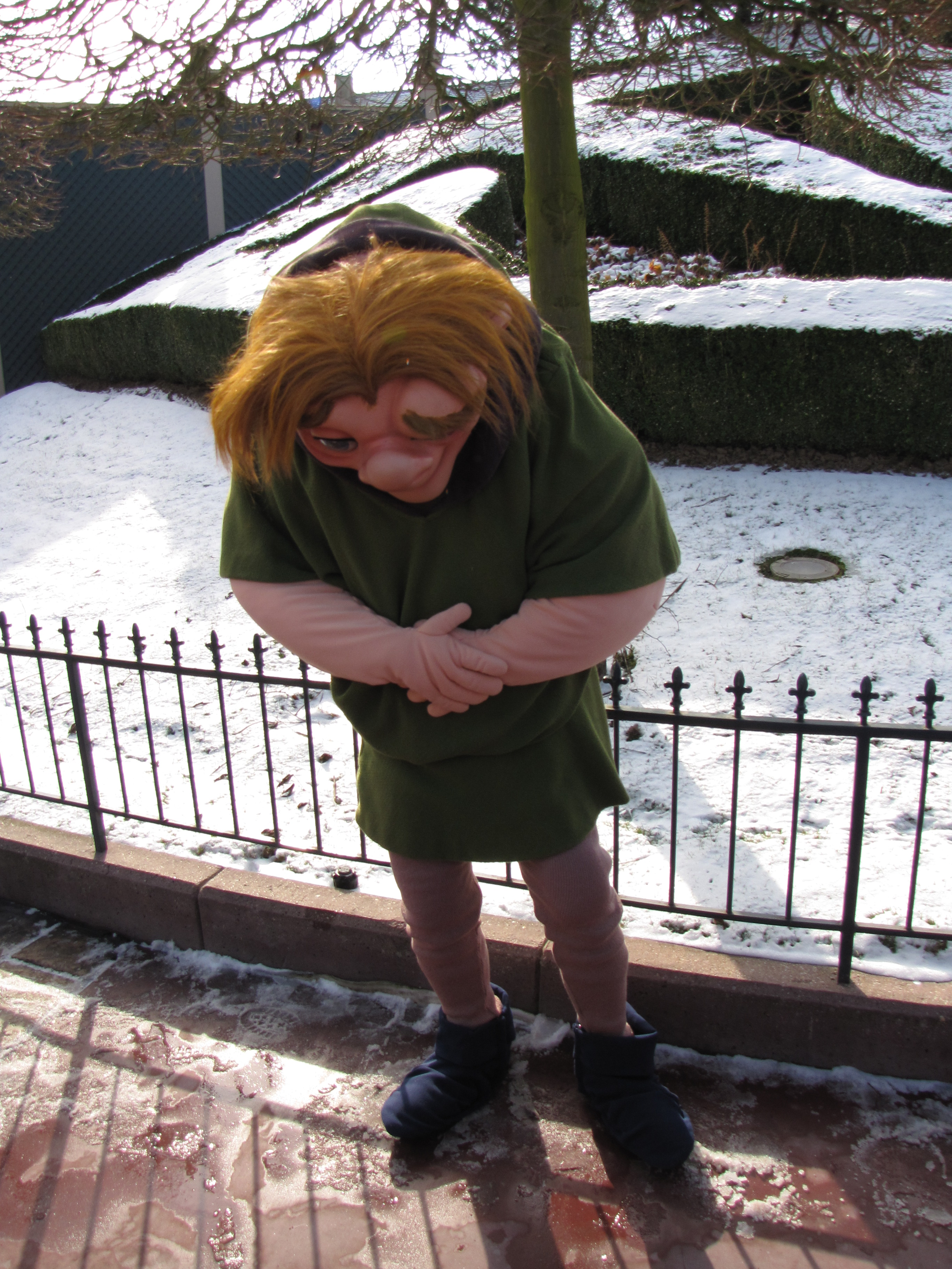 Quasimodo made a rare appereance on Valentine Day 2010, you can't find him normally at the Parks