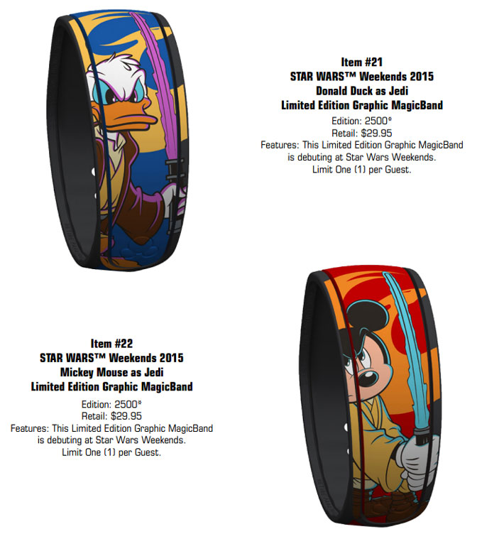 Star Wars Weekends MagicBands Donald Duck Mickey Mouse l kennythepirate.com