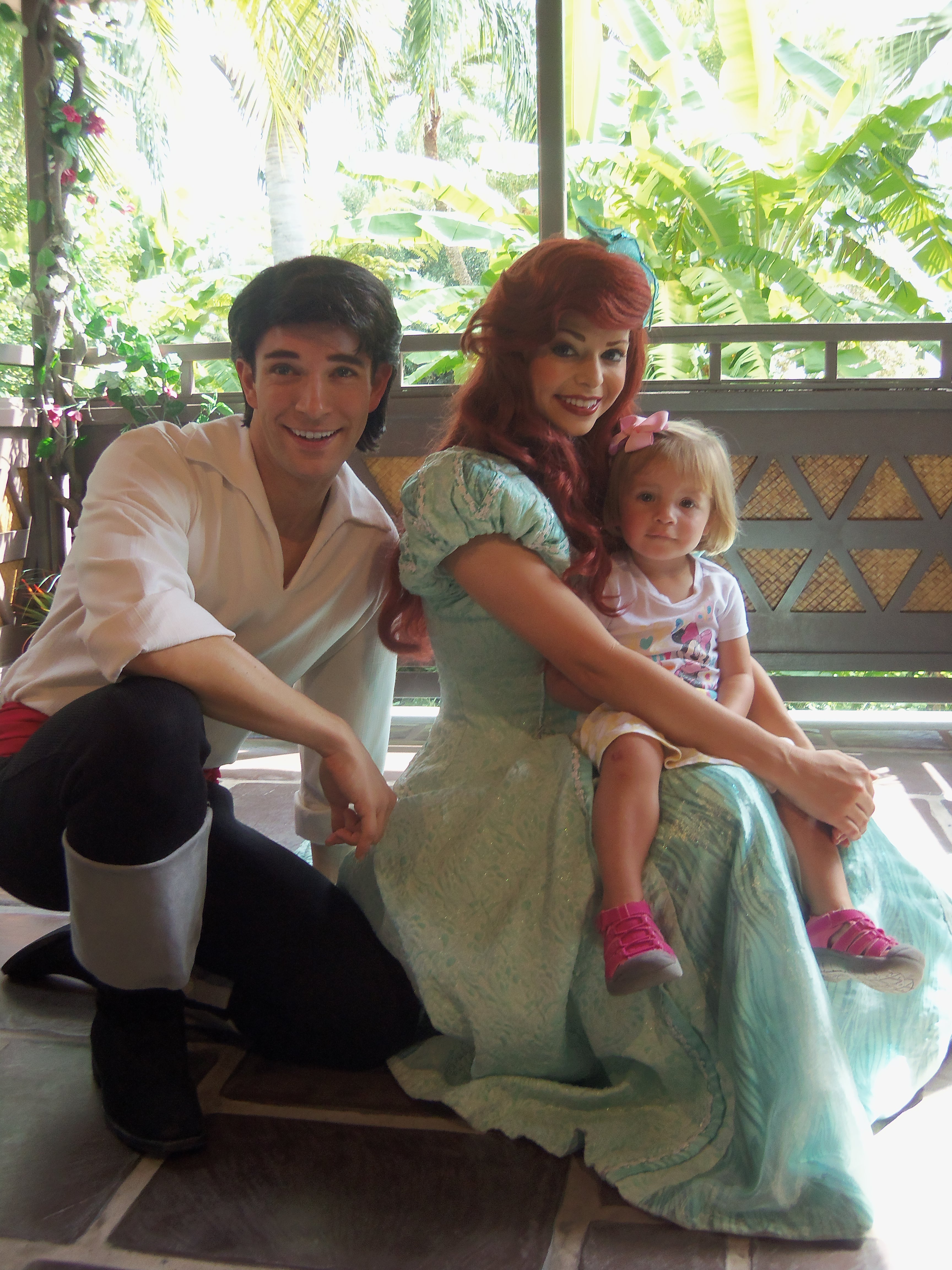 Ariel and Eric when they used to meet at the Adventureland Verandah.