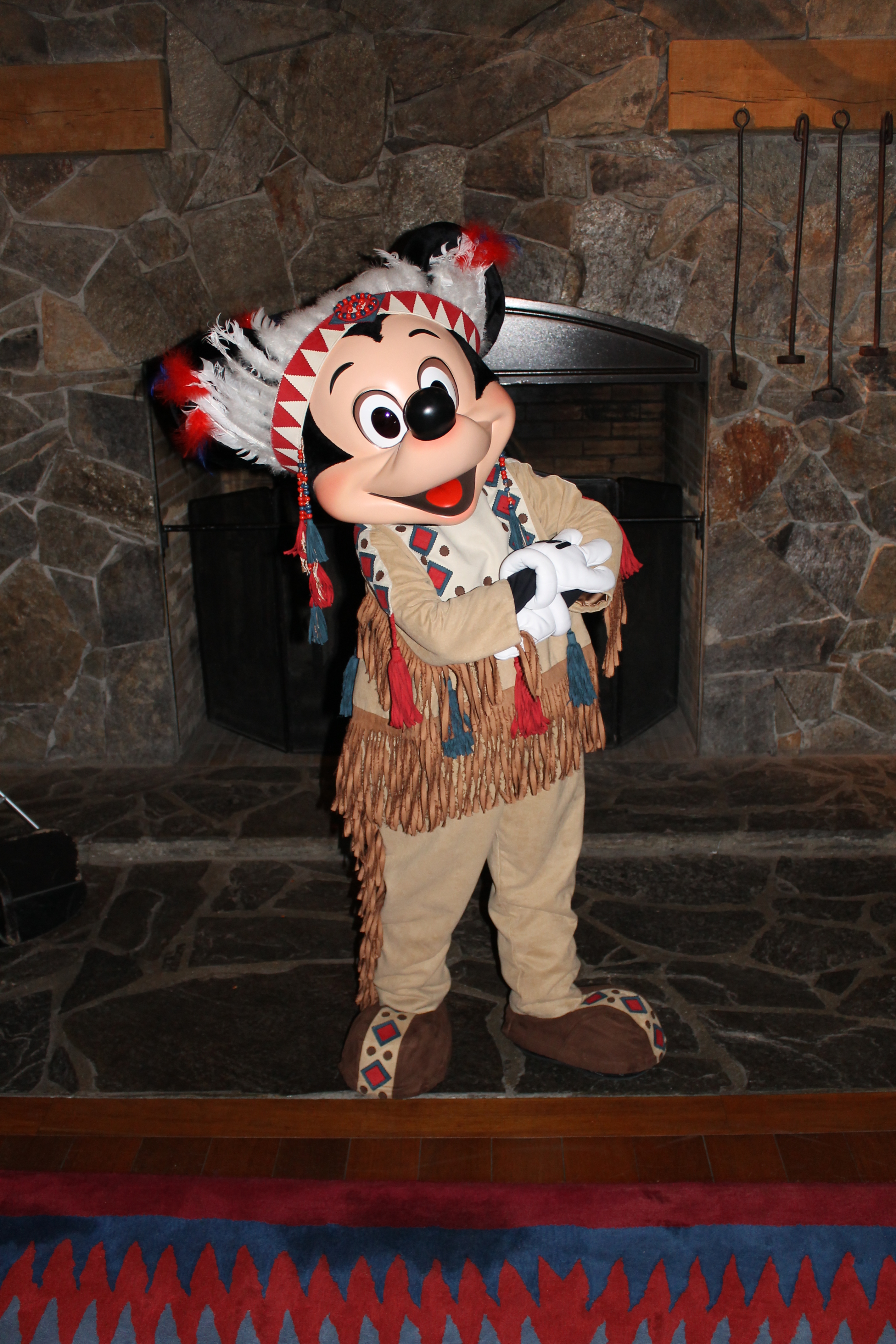 Disneyland Paris, Character Meets, Mickey Mouse, Indian Chief