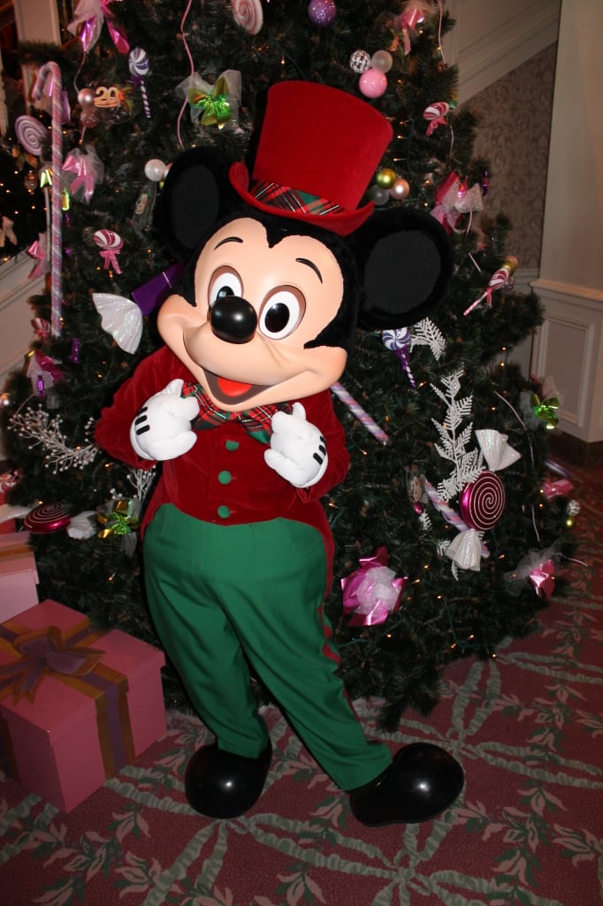 Mickey meet and greet at Disneyland Paris Christmas