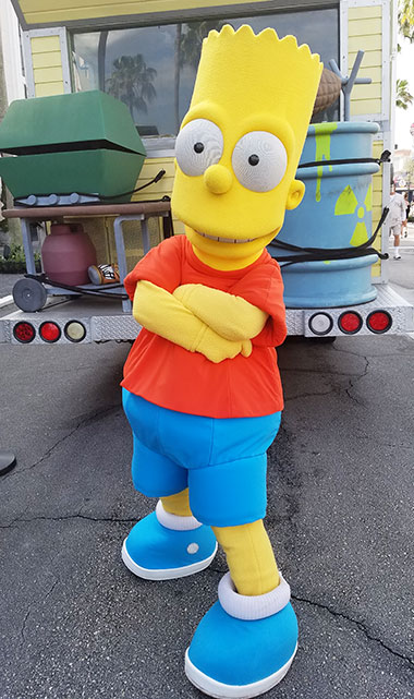 Bart Simpson meet and greet at Universal Studios Florida