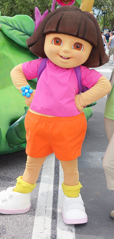 Dora the Explorer meet and greet at Universal Studios Orlando