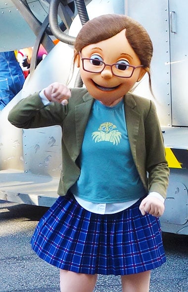 Margo Despicable Me character meet and greet at Universal Orlando