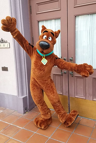 Scooby Doo Universal Orlando character meet and greet