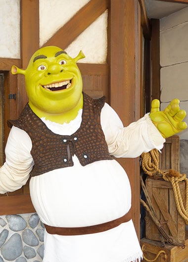 Shrek character meet and greet at Universal Studios Florida