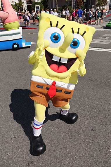 Spongebob Squarepants character meet and greet at Universal Studios Orlando